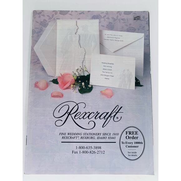 Vintage Wedding Invitation Catalogs 1992 Lot of 8 Paper Books Fine Stationery - Picture 7 of 16
